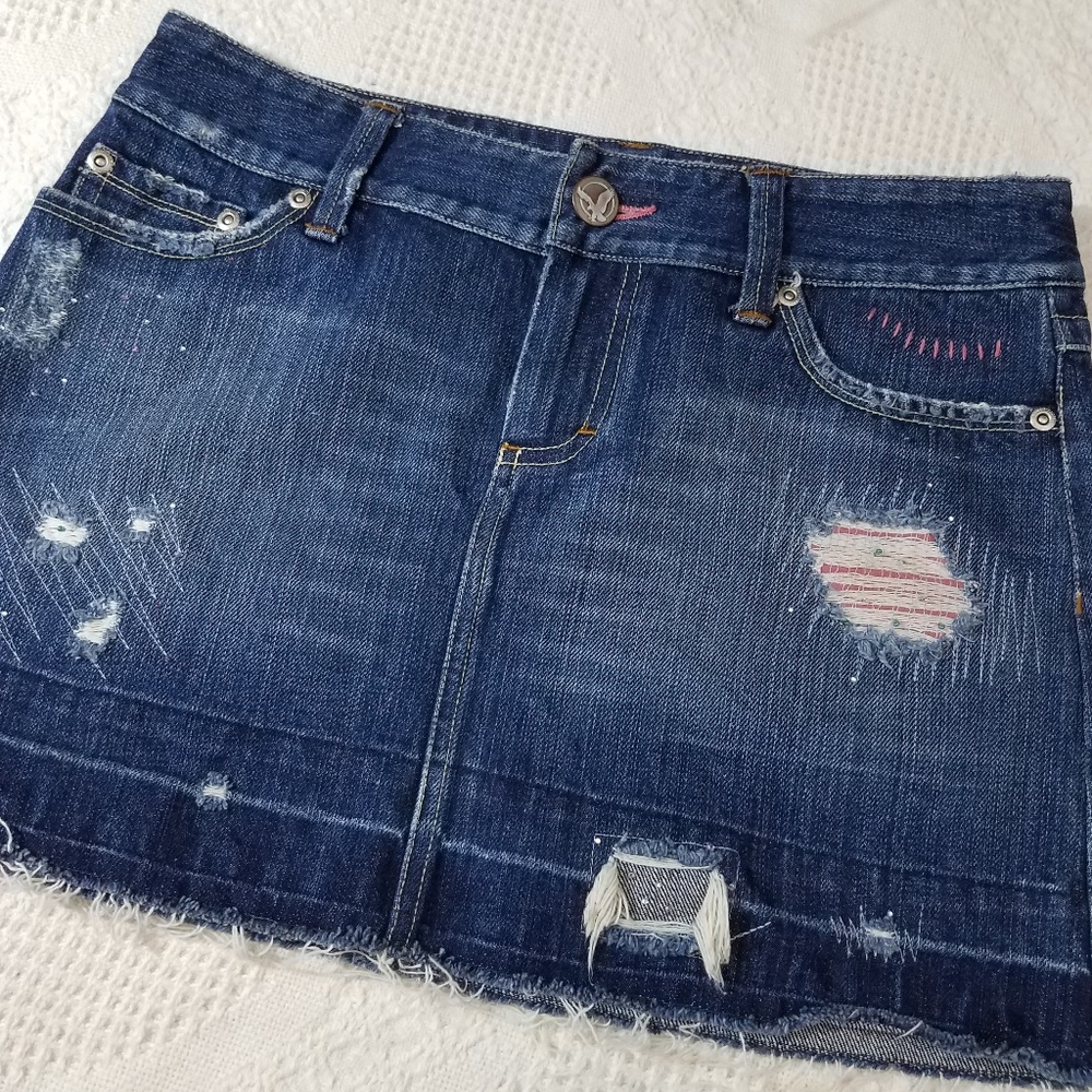 Jean mini Skirt